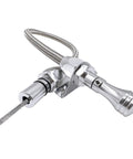 Firewall Mounted Transmission Dipstick For GM Chevy TH700R4 4L60E 4L80E Flexible Stainless Steel Tube With Low And Full Marks Silver About 29 Inch