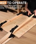 Heavy Duty Four Way Pressure Panel Clamps Deliver Boss Level Grip For No Sweat Setup On Any Woodworking Project Keeping Tabletop Seam Gluing Hella Secure Always 2 Pack with easy one minute setup.