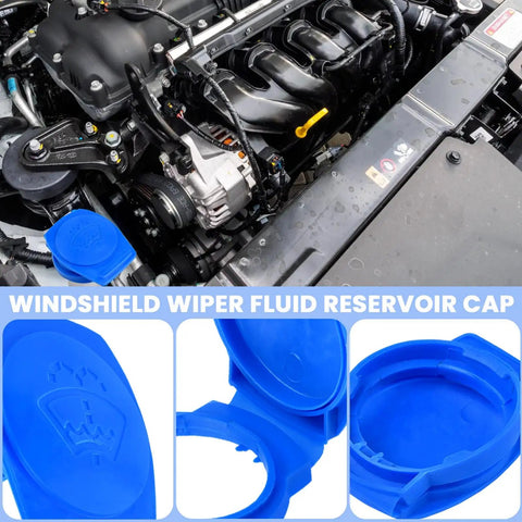 Porsche Cayenne Windshield Washer Fluid Reservoir Cap Replacement Beefy Plastic Wiper Fluid Bottle Cover OEM 3Q0955455