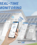 Real-time monitoring app for 40 Amp MPPT Solar Charge Controller For 12V 24V Systems with Bluetooth connectivity.