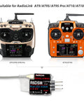 Micro RC Receiver For FPV Drones 10 Channel SBUS PPM 2.4GHz Anti Interference With DSSS FHSS alongside AT9S Pro AT10 transmitters.