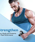 Grip Strength Trainer With Adjustable Resistance From 10 To 132 Lbs For All Levels Hand And Forearm Workouts And Rehab Ideal For Athletes