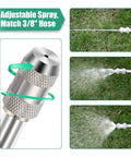 Stainless Steel Garden Sprayer Wand With Adjustable Nozzle 29 Inch Universal Three Eighths Inch Hose Fittings