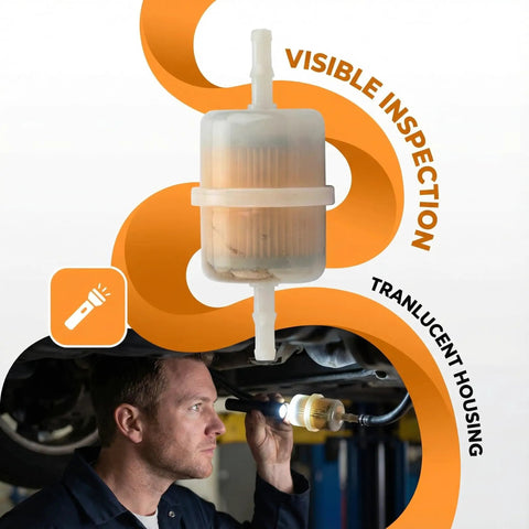 Fuel Filter 15 Micron Compatible With Kohler 24 050 10 24 050 02 S 24 050 13 displayed with inspection feature
