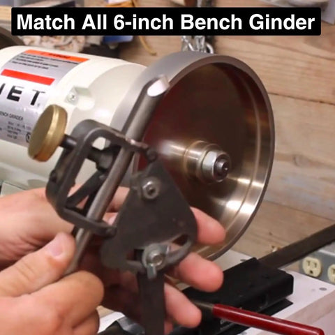 Six Inch CBN Grinding Wheel With 1 Inch Width And Adjustable Bore For High Speed Steel Fits Most 6 Inch Bench Grinders