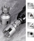 Versatile Pipe Threading Tool For PVC And Plastic Pipes One Half Inch And Three Quarter Inch Rethreader That Plays Nice With Electric Drills