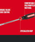 Heavy Duty Slotted Screwdriver With Bi Material Grip And Black Oxide Blade 5 16 By 6 Inch Precision Hand Tool showcasing specialized grip and black oxide blade.