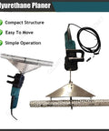 Pro Grade Foam Planer For Spray Foam Insulation Trimming, heavy duty polyurethane cutter with compact design.