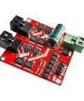 Dual DC Motor Driver Module XY 160D 160W 7A L298 H Bridge For PWM Controllers Six Point Five Volts To 27 Volts Power Range Ideal For RC Cars And Automation Projects Great For Robotics Automation RC Hobbyists And DIY Makers, red PCB with screw terminals