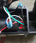 Internal wiring of Rock Solid Hot Tub Bath Replacement Pump, showing copper winding LX motor connections for spa systems.