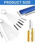 Carburetor Cleaning Kit Pro Grade All In One With Torch Tip Cleaner Stainless Steel Tools 13 Cleaning Lines 10 Needles 5 Nylon