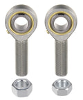 Heavy Duty Male Rod End Bearings, 5/8 18 Thread Self Aligning Spherical Joint Kit With Jam Nuts and nuts.