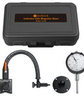 High-Precision 0 To 1 Inch Dial Indicator With 0.001 Inch Readout, 13.5 Inch Flexible Arm, 176 Lbs Magnetic Base shown with case