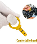 Aluminum Oil Dipstick Pull Handle Replacement For Dodge Chrysler Jeep Models With Viton O Ring And Installation Kit Yellow