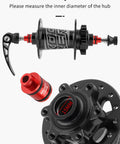 1 Pair Mountain Bike Hub Quick Release Adapter End Cap Converts 12mm and 15mm Thru Axles to 9mm Quick Release detail
