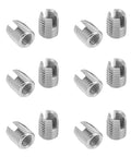 Self Tapping Slotted Screw Insert Kit For Preventing Loosening, 20 Pieces M8 X 15mm Threaded Inserts For Industrial Use, SUS303 stainless inserts