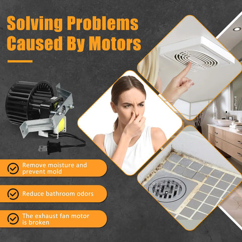 Collage of Replacement Part Replaceable Bathroom Exhaust Vent Fan Motor Assembly 85598000 For Nutone And Broan 605 605N 665N 668N CCW