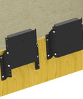 Adjustable Four Inch Setback Jack Plate For Outboard Engines Up To Thirty Five Horsepower mounted on a fishing boat transom.