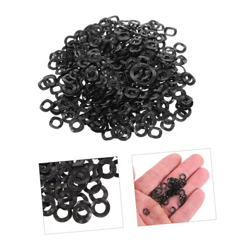 500 Piece Wave Washers Kit Compression Type Spring Steel Gaskets For Automotive, Plumbing, And Home Use, Boosts Stability, Prevents Loosening, Elasticity, And Impact Resistance, black wave washers in bulk