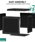 Exploded view of 32 Gallon Resin Deck Box With Lockable Lid And Easy Carry Side Handles for indoor outdoor storage assembly