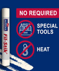 Pro Level Off White Wood Repair Putty Stick For Fixing Furniture Scratches And Trim Gouges Easy Glide Wax Filler Kit without tools or heat.