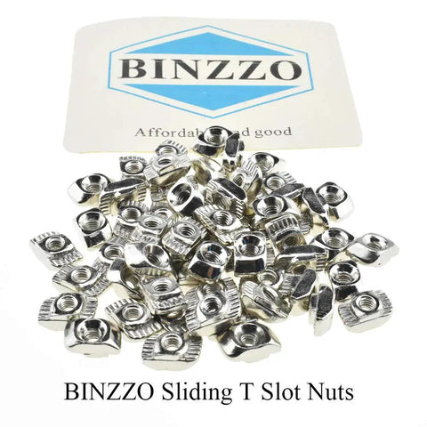 Sliding T Slot Nuts 2020 Series M3 Drop In Pack Of 30 Carbon Steel Nickel Plated Half Round Roll In For 6mm Slot Aluminum Profiles