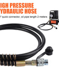 Electric Hydraulic Pump Power Pack Single Acting 110V 120V 10000 PSI Two Stage Unit with high pressure hose and connectors