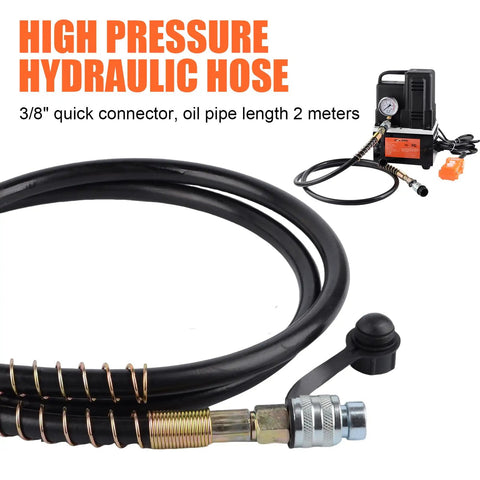 Electric Hydraulic Pump Power Pack Single Acting 110V 120V 10000 PSI Two Stage Unit with high pressure hose and connectors