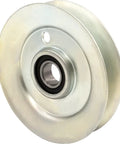 V Groove Idler Pulley Wheel 3 Inch Dia With 5 Eighth Bore For 4L And 5L Belts, showing sealed bearing design