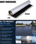 Heavy Duty Epdm Rubber Roofing Membrane Drop Dead Easy Peel And Stick Self Adhesive Flashing Roll 53 Mil thick roll, 21 ft long.