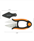 Herb Garden Snips With Sheath And Soft Grip Handle For Easy Kitchen Harvests Five Inch Stainless Steel Garden Scissors