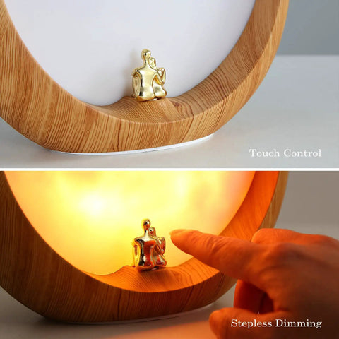 Touch control feature of Moon Lamp Night Light Mood Lighting For Living Room Romantic Full Moon Glow With Touch Control Mr And Mrs Signs