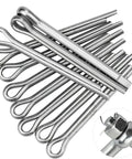 Two Piece Split Pins Kit Pro Grade Stainless Steel 304 U Pins For Mechanics And Cars Hairpin Split Cotter Pin Set Heavy Duty 340 Count
