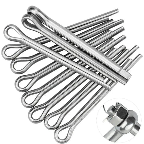 Two Piece Split Pins Kit Pro Grade Stainless Steel 304 U Pins For Mechanics And Cars Hairpin Split Cotter Pin Set Heavy Duty 340 Count