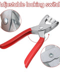 Heavy Duty Snap Fastener Pliers Kit With 100 Snap Buttons For DIY Fabric Sewing Leather Craft And Clothing Repair Easy Press Tool with adjustable locking switch