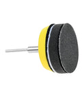 240 Piece Wet And Dry Sanding Discs Kit With Hook Fastener Pad For 1/4 Inch Drill Or 3 Inch Grinder Includes Foam Buffers for smooth finishes.