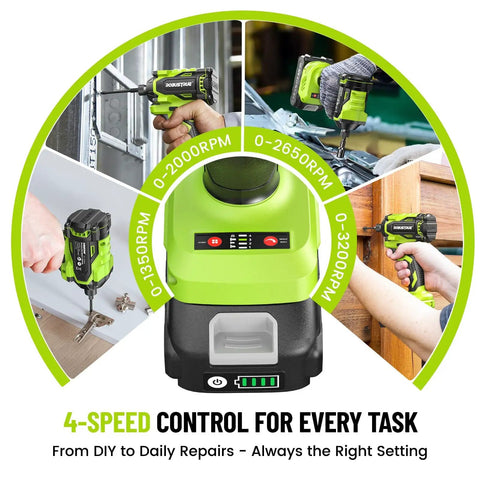 21V Cordless Impact Driver Kit With Brushless Motor One Quarter Inch Hex 230 Nm Torque 3300 RPM