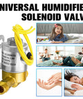 4040 Humidifier Solenoid Valve Replacement For Whole House Humidifiers with lifestyle images in background.