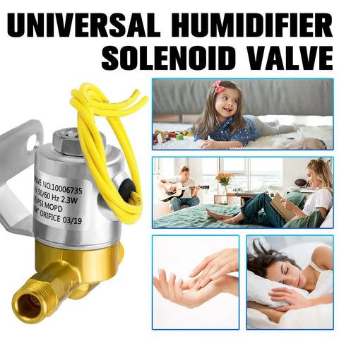 4040 Humidifier Solenoid Valve Replacement For Whole House Humidifiers with lifestyle images in background.