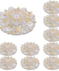 Solid 10 Pack Of 4 Inch 5W Led Crystal Downlights With Sleek Baffle Trims, showing decorative crystal designs for modern interiors.