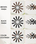 72 Inch Farmhouse Ceiling Fan With Light, Industrial Dual Finish Black And Walnut Blades, 3 Downrods, 6 Speed Reversible DC Motor
