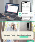 Built In WiFi Smart Deadbolt With Keypad For Keyless Entry And App Control, Auto Lock, 150 Plus Codes, Ideal For Home
