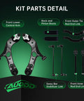 Front End Suspension Kit for Toyota RAV4 2006-2018 with Beefed-Up 2 Front Lower Control Arm Ball Joint Assemblies display