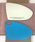 Replacement Mirror Glass With Full Size Adhesive For Golf GTI And E Golf Passenger Side View Right RH Direct Fit shown with adhesive backing