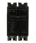 Front view of Single Q-Line THQL21100 100A Double-Pole 120/240 VAC Plug-In Circuit Breaker, Thermal-Magnetic Common-Trip, UL Listed