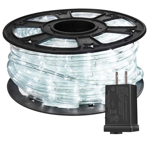 100ft 720 LED Rope Lights Low Voltage 24V Waterproof for Indoor Outdoor Lit Mood Lighting on Trees, Bridges, Eaves, Pools