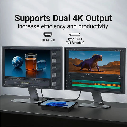 10 Point Touchscreen Panel PC Running Win 11 With Intel Celeron N5095 Eight Gigabyte Ram And 128 Gigabyte Storage Designed As A Hustle Ready Kiosk Solution That Smashes Through Heavy Workloads With Smooth Performance features dual 4K output with HDMI and Type-C connections.