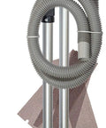 Dust Free Vacuum Sander For Drywall With Pro Pole Sander, aluminum and stainless steel build, hose and sanding screens included.