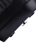 Close-up of bottom of Compact Electric Space Heater That Cranks Out Warmth For Indoor Use, 1500W PTC Ceramic With Fan-Forced Heat
