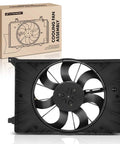 Replacement For Chevy Bolt EV Cooling Radiator Fan Blower With Brushless Motor, Fits 2017-2023 Bolt EUV, front view with polyamide blades.